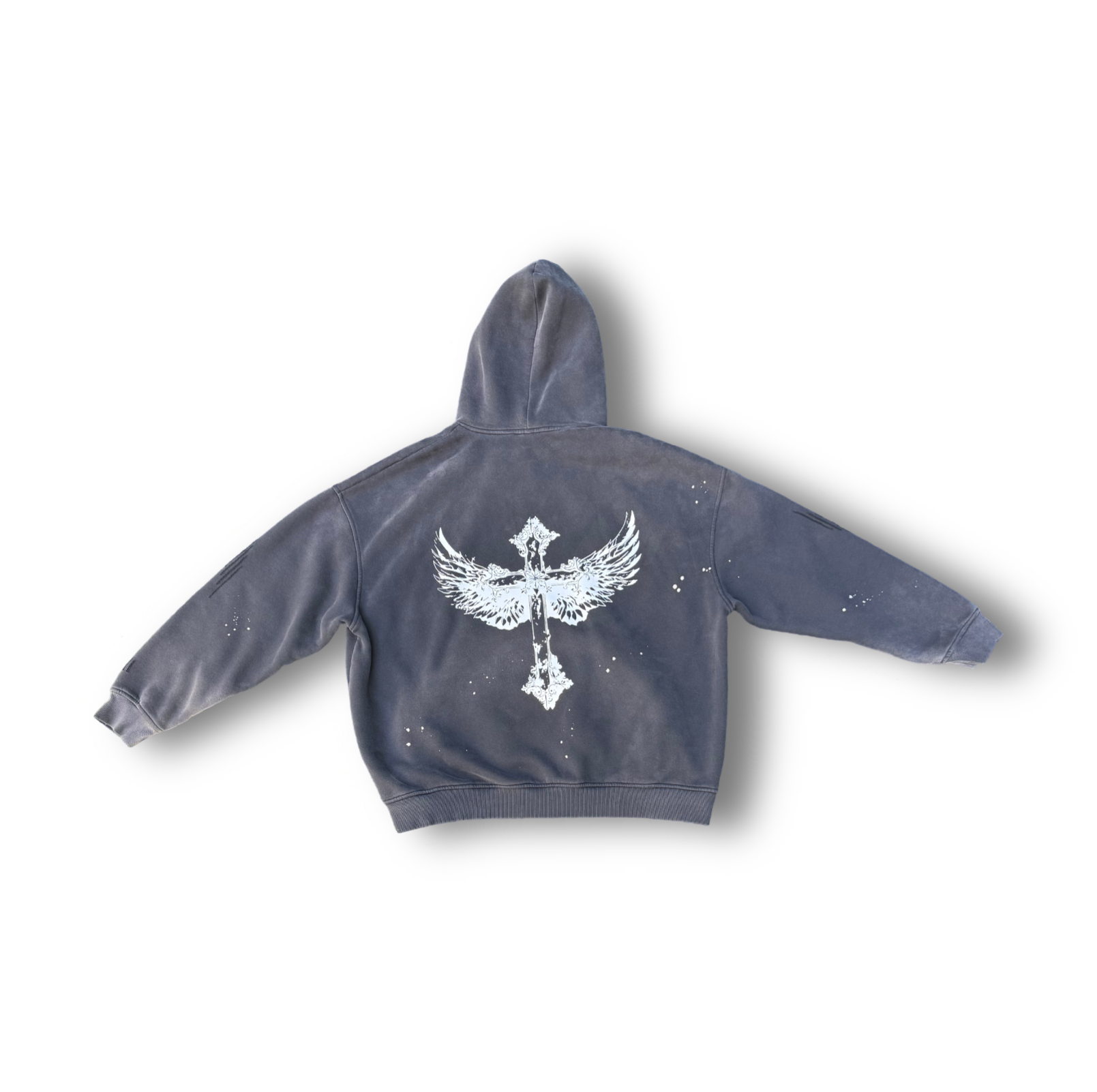 Cross-Flight Hoodie (Gray/Black) - DrewzyDripz